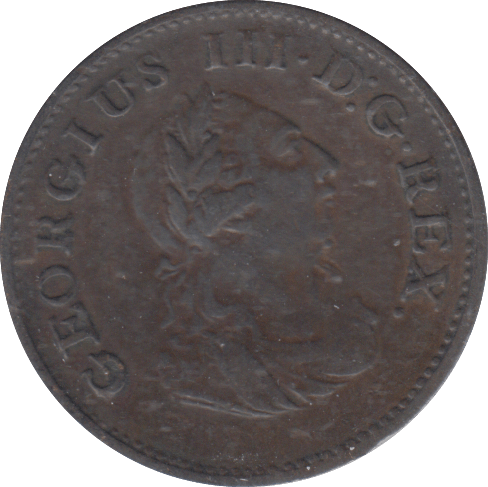 1806 IRELAND GEORGE III FARTHING - SILVER WORLD COINS - Cambridgeshire Coins