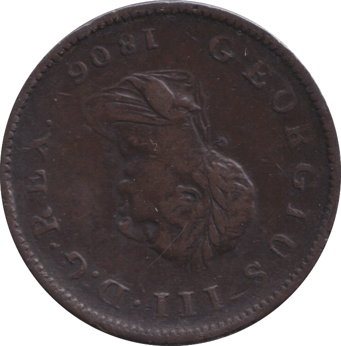 1806 PENNY GEORGE III ( GF ) - PENNY - Cambridgeshire Coins