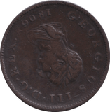 1806 PENNY GEORGE III ( GF ) - PENNY - Cambridgeshire Coins