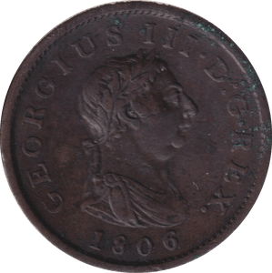 1806 PENNY ( VF ) - PENNY - Cambridgeshire Coins
