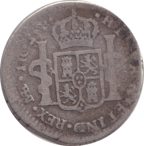 1806 SILVER 1 REAL PERU - SILVER WORLD COINS - Cambridgeshire Coins