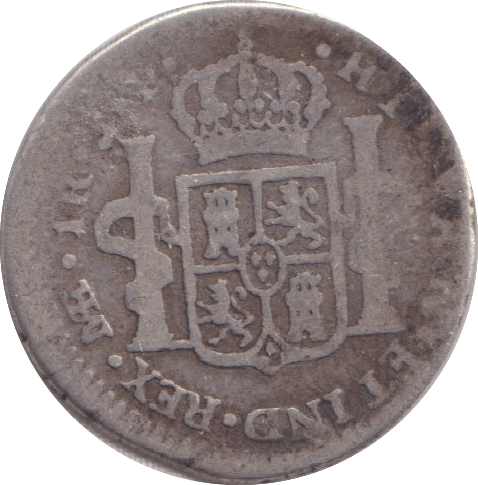 1806 SILVER 1 REAL PERU - SILVER WORLD COINS - Cambridgeshire Coins