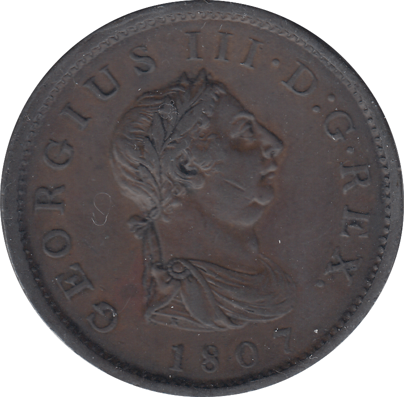1807 1 PENNY ( EF ) - WORLD COINS - Cambridgeshire Coins
