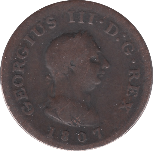 1807 FARTHING ( FINE ) - Farthing - Cambridgeshire Coins