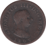 1807 FARTHING ( FINE ) - Farthing - Cambridgeshire Coins