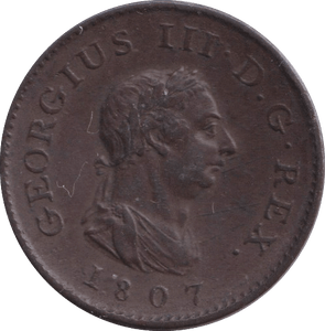 1807 FARTHING ( GVF ) - FARTHING - Cambridgeshire Coins