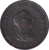 1807 FARTHING ( VF ) - FARTHING - Cambridgeshire Coins