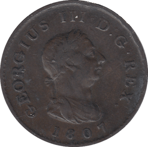 1807 FARTHING ( VF ) - FARTHING - Cambridgeshire Coins