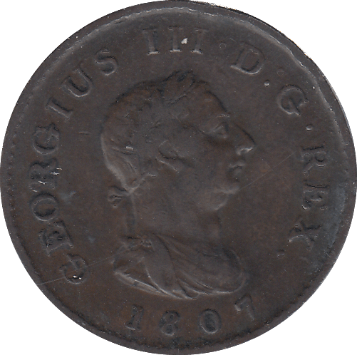 1807 FARTHING ( VF ) - FARTHING - Cambridgeshire Coins