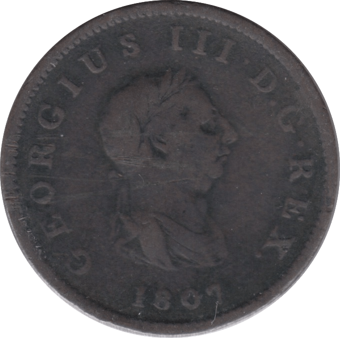 1807 HALFPENNY ( FINE ) - Halfpenny - Cambridgeshire Coins
