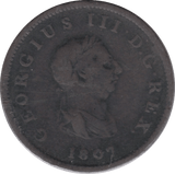 1807 HALFPENNY ( FINE ) - Halfpenny - Cambridgeshire Coins