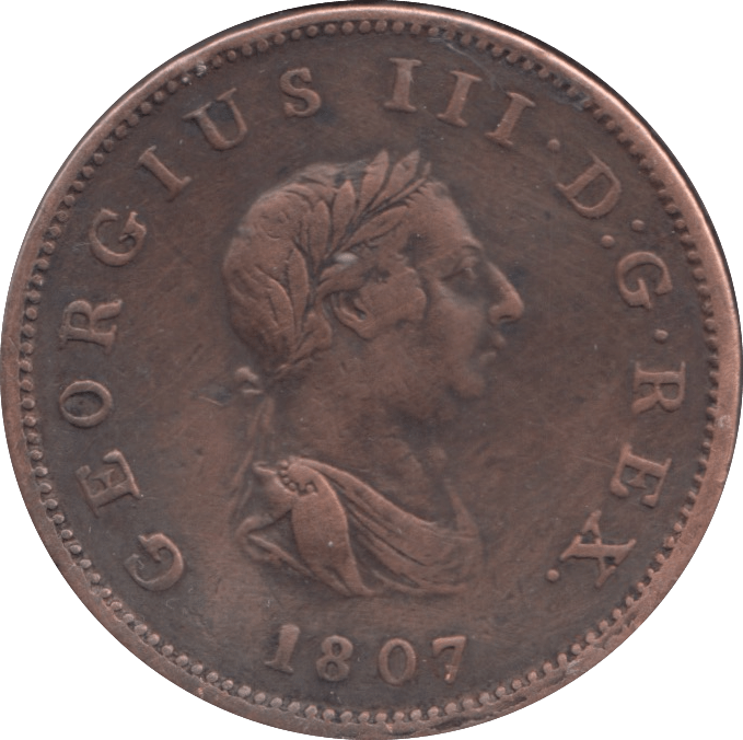 1807 HALFPENNY (FINE) - HALFPENNY - Cambridgeshire Coins