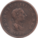 1807 HALFPENNY (FINE) - HALFPENNY - Cambridgeshire Coins
