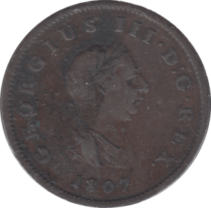 1807 HALFPENNY ( GF ) - HALFPENNY - Cambridgeshire Coins