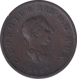 1807 HALFPENNY ( GF ) - HALFPENNY - Cambridgeshire Coins