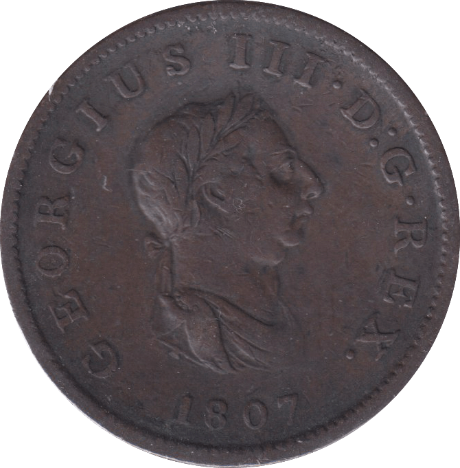 1807 HALFPENNY ( GF ) - HALFPENNY - Cambridgeshire Coins