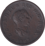 1807 HALFPENNY ( GF ) - HALFPENNY - Cambridgeshire Coins