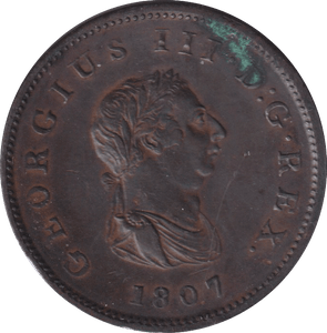 1807 HALFPENNY ( GVF ) - HALFPENNY - Cambridgeshire Coins