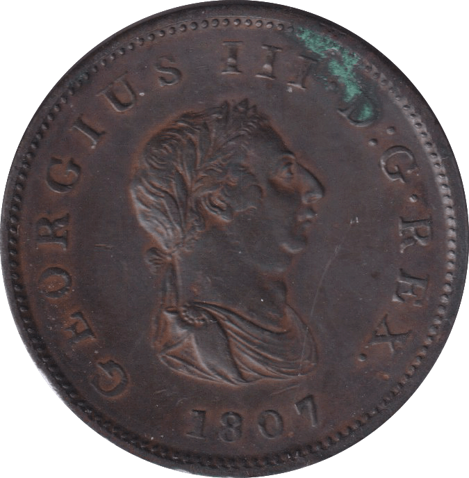 1807 HALFPENNY ( GVF ) - HALFPENNY - Cambridgeshire Coins