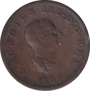 1807 HALFPENNY ( NF ) - HALFPENNY - Cambridgeshire Coins