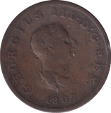 1807 HALFPENNY ( NF ) - HALFPENNY - Cambridgeshire Coins
