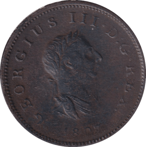 1807 HALFPENNY ( VF ) - HALFPENNY - Cambridgeshire Coins
