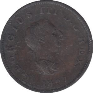 1807 HALFPENNY ( VF ) - HALFPENNY - Cambridgeshire Coins