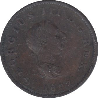 1807 HALFPENNY ( VF ) - HALFPENNY - Cambridgeshire Coins