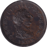 1807 PENNY ( AUNC ) - PENNY - Cambridgeshire Coins