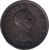 1807 PENNY ( EF ) - PENNY - Cambridgeshire Coins