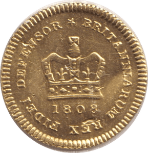 1808 GOLD THIRD GUINEA ( GVF ) - GUINEAS - Cambridgeshire Coins