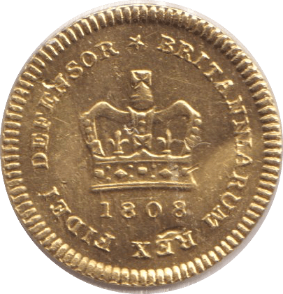 1808 GOLD THIRD GUINEA ( GVF ) - GUINEAS - Cambridgeshire Coins