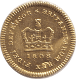 1808 GOLD THIRD GUINEA ( GVF ) - GUINEAS - Cambridgeshire Coins