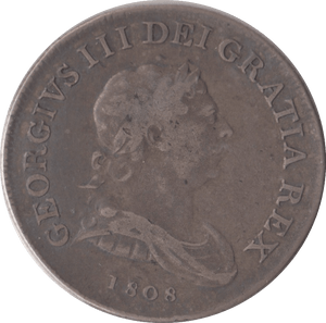 1808 SILVER BANK OF IRELAND TOKEN THIRTY PENCE GEORGE III - BANK TOKEN - Cambridgeshire Coins