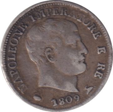 1809 FIVE SOLDI ITALY - WORLD COINS - Cambridgeshire Coins