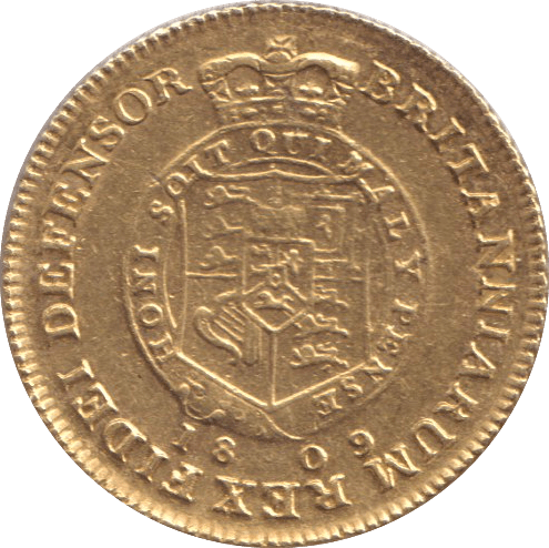 1809 GOLD HALF GUINEA ( GVF ) - GUINEAS - Cambridgeshire Coins