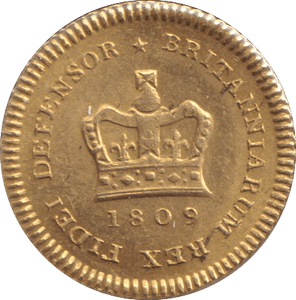 1809 GOLD THIRD GUINEA ( AUNC ) - GUINEAS - Cambridgeshire Coins