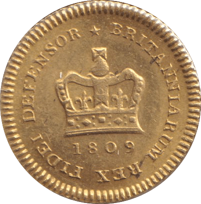 1809 GOLD THIRD GUINEA ( AUNC ) - GUINEAS - Cambridgeshire Coins