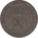 1809 TEN CENTIMES FRANCE - SILVER WORLD COINS - Cambridgeshire Coins