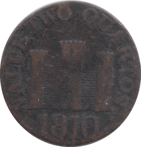 1810 GIBRALTAR 2 QUATROS - WORLD COINS - Cambridgeshire Coins