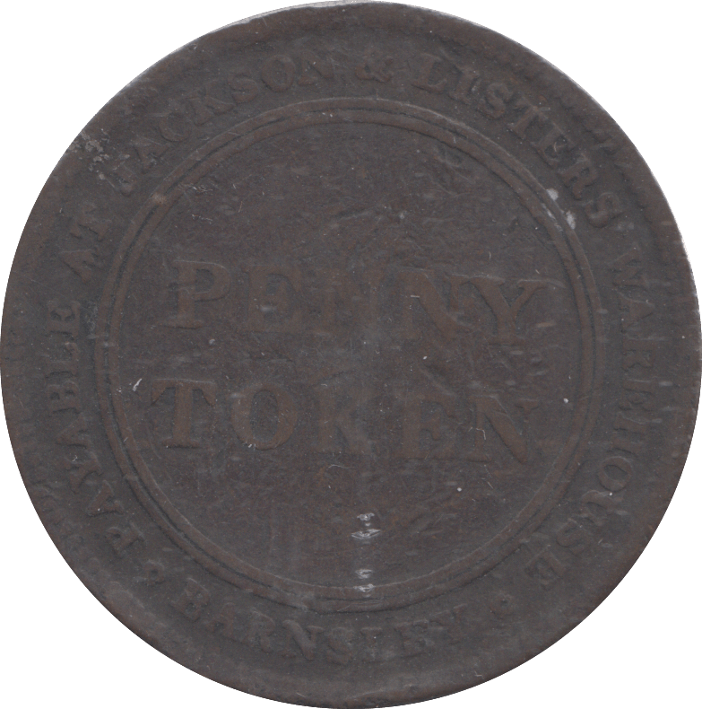 1811 BARNSLEY PENNY TOKEN - PENNY TOKEN - Cambridgeshire Coins