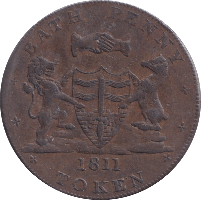 1811 BATH PENNY TOKEN - PENNY TOKEN - Cambridgeshire Coins