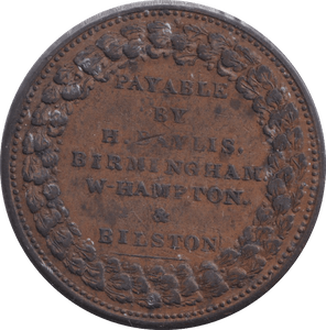 1811 BAYLIS PENNY TOKEN BIRMINGHAM - PENNY TOKEN - Cambridgeshire Coins