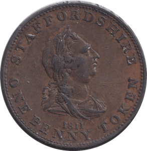1811 BAYLIS PENNY TOKEN BIRMINGHAM - PENNY TOKEN - Cambridgeshire Coins