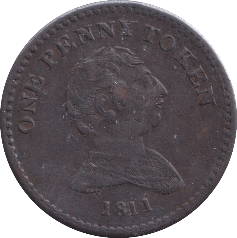 1811 BILSTON PENNY TOKEN - PENNY TOKEN - Cambridgeshire Coins