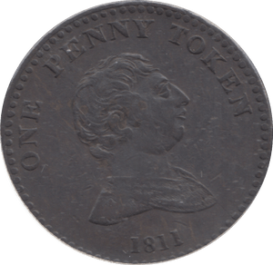 1811 BILSTON PENNY TOKEN - PENNY TOKEN - Cambridgeshire Coins