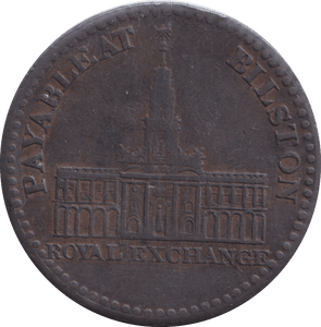 1811 BILSTON PENNY TOKEN - PENNY TOKEN - Cambridgeshire Coins