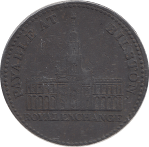 1811 BILSTON PENNY TOKEN - PENNY TOKEN - Cambridgeshire Coins