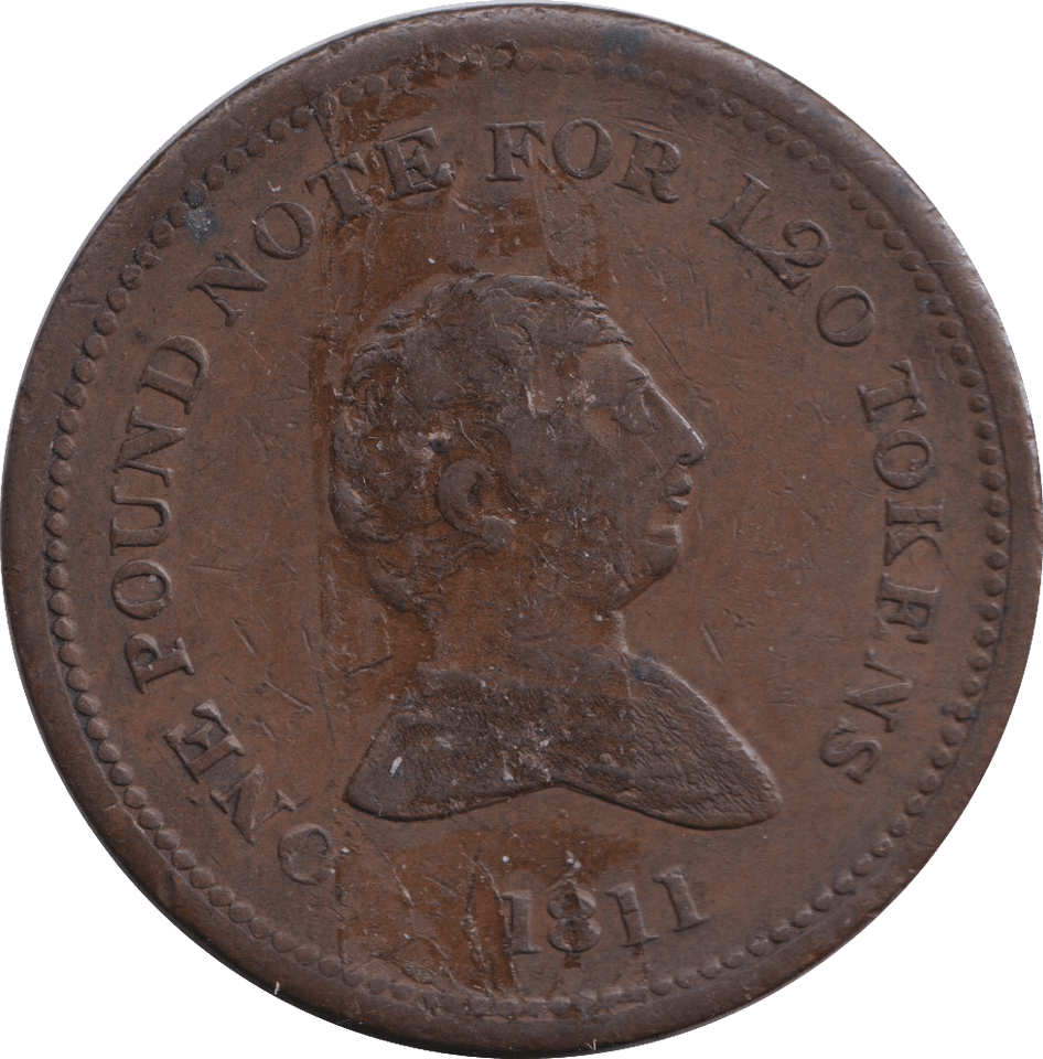 1811 BILSTON TWOPENCE TOKEN - OTHER TOKENS - Cambridgeshire Coins