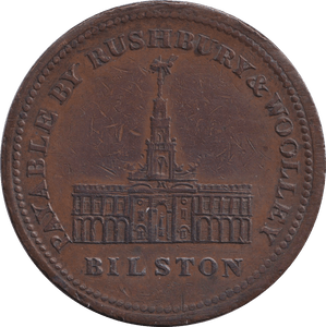 1811 BILSTON TWOPENCE TOKEN - OTHER TOKENS - Cambridgeshire Coins